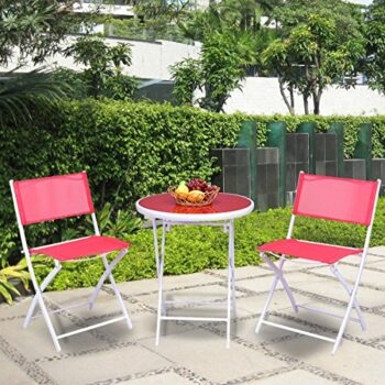 3 piece folding bistro sets