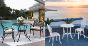 outdoor bistro sets feature patio bistro table set