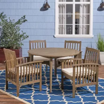 5 Piece Round Outdoor Dining Sets