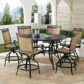 7 Piece Counter Height Outdoor Dining Sets