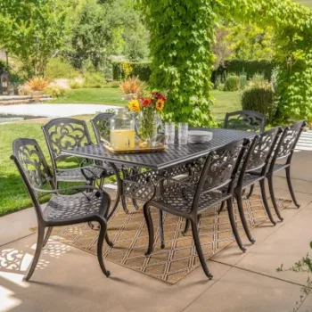 9 Piece Aluminum Outdoor Dining Sets