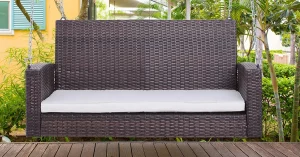 Wicker Porch Swings for outdoor best patio featured