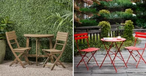 best 3 Piece Folding Bistro Sets for outdoor patio