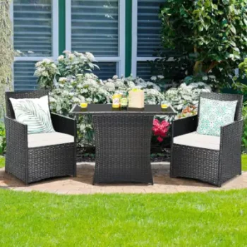 3 Piece Wicker Bistro Sets