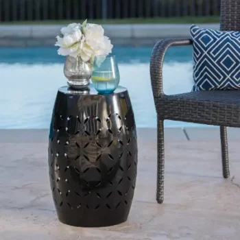 Black Garden Stools