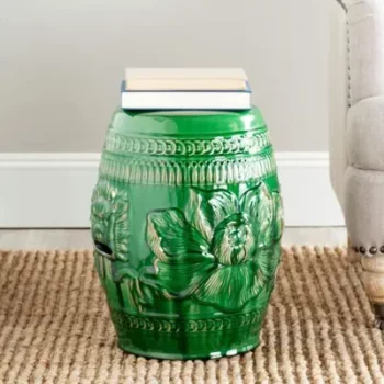 Green Ceramic Garden Stools