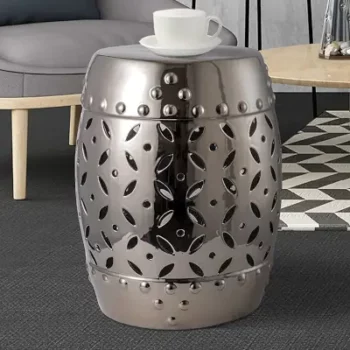 Silver Garden Stools