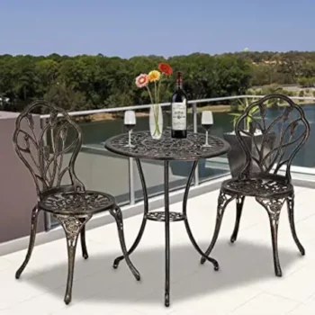 Vintage Wrought Iron Bistro Set