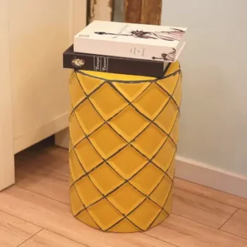 Yellow Ceramic Garden Stools