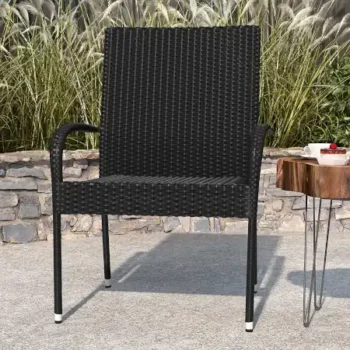 Black Wicker Outdoor Chairs Sale