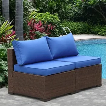 Armless Outdoor Sofas