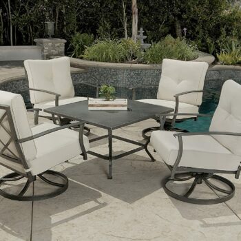 Patio Conversation Sets With Swivel Chairs