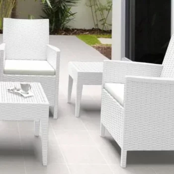 White Wicker Conversation Sets