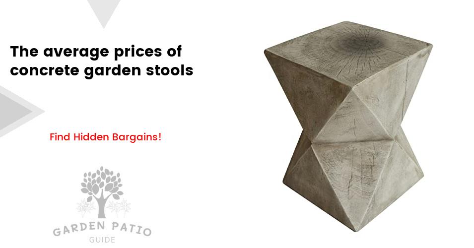 Cost of concrete garden stools