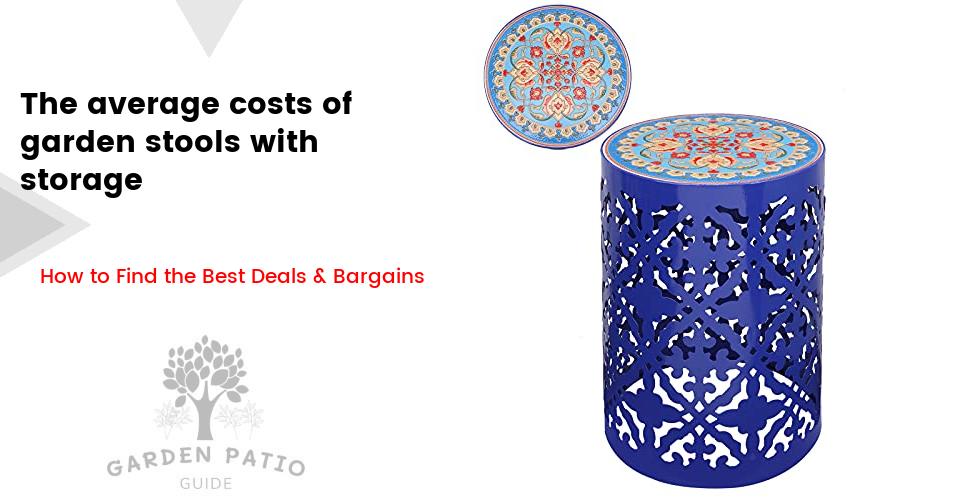 The cost of a garden stool with storage