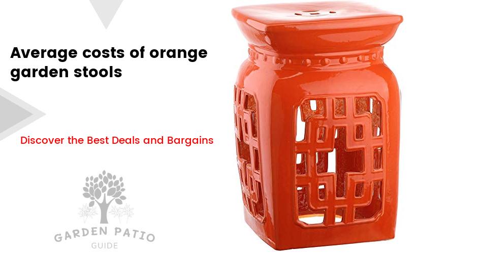 Cost of orange garden stools