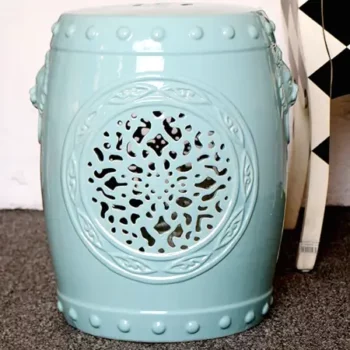 Light Blue Ceramic Garden Stools Sale