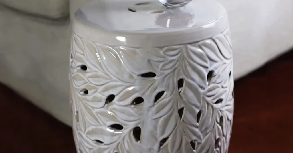 The Cost of a Cream Ceramic Garden Stool Will Surprise You